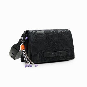 Desigual M embroidered floral crossbody bag